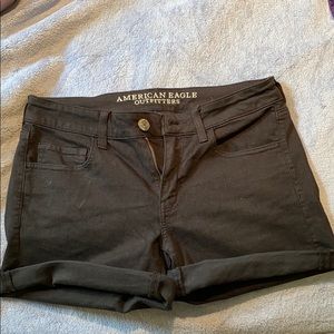 American Eagle Super Stretch black shorts